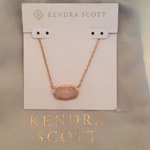 NWT Kendra Scott Elisa Lux Necklace in Rose Gold
